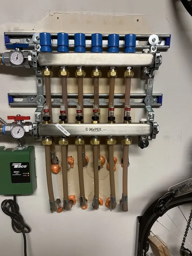 Plumber performing Gas Line Installation at a residential property in Claremont